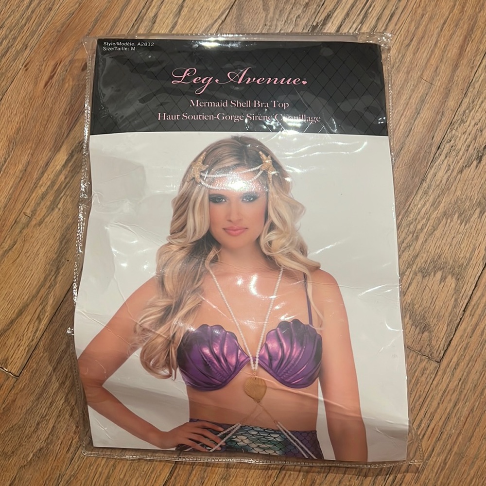 COPY - Brand new ariel mermaid purple shell bra costume